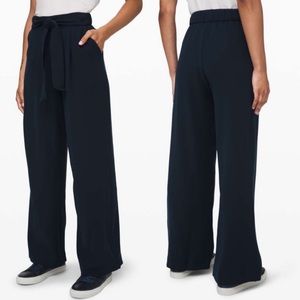 Lululemon Noir Pants True Navy Wide Leg High Rise